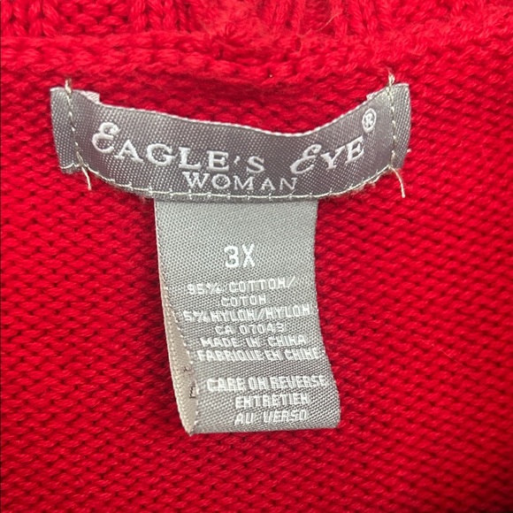 Cozy Red Women's Zip Up Knit Sweater - Picture 2 of 6